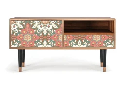 Móvel De Tv| Mueble de TV - 115х59х48 cm - T3 - Peach Grove, Nogueira Castanho