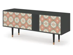 Móvel De Tv| Mueble de TV - 170х69х48 cm - T1 - Peach Grove, Antracite Cinza antracite