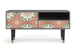 Móvel De Tv* Mueble de TV - 115х59х48 cm - T3 - Peach Grove, Areia Bege