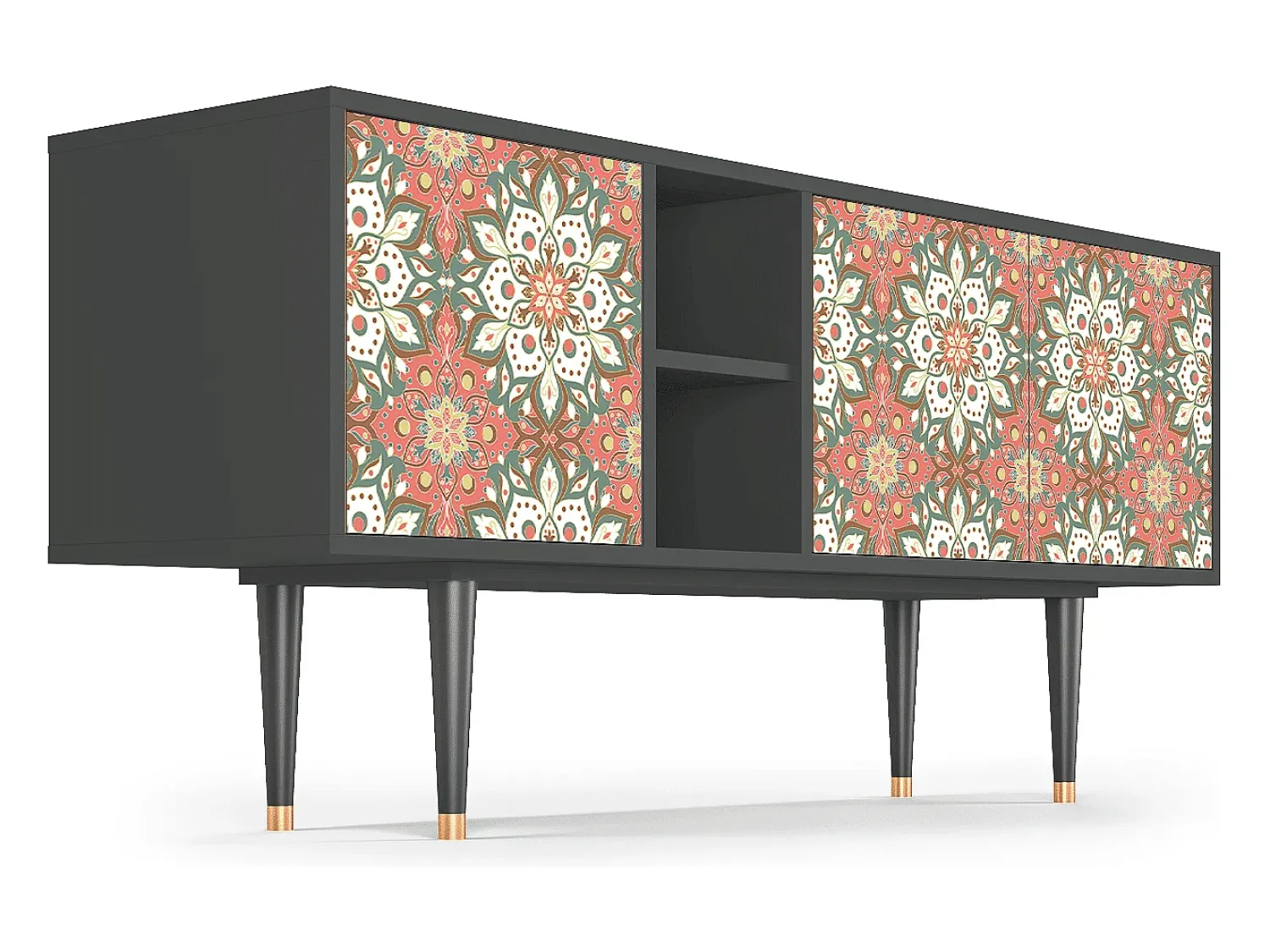 Online Mueble de TV - 150х69х41 cm - T5 - Peach Grove, Antracite Cinza antracite