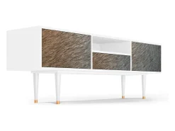 Mueble de TV - 170х59х41 cm - T6 - Peanut Hair, Branco^ Móvel De Tv
