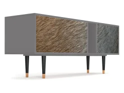 Móvel De Tv* Mueble de TV - 170х69х48 cm - T1 - Peanut Hair, Cinza Cinzento