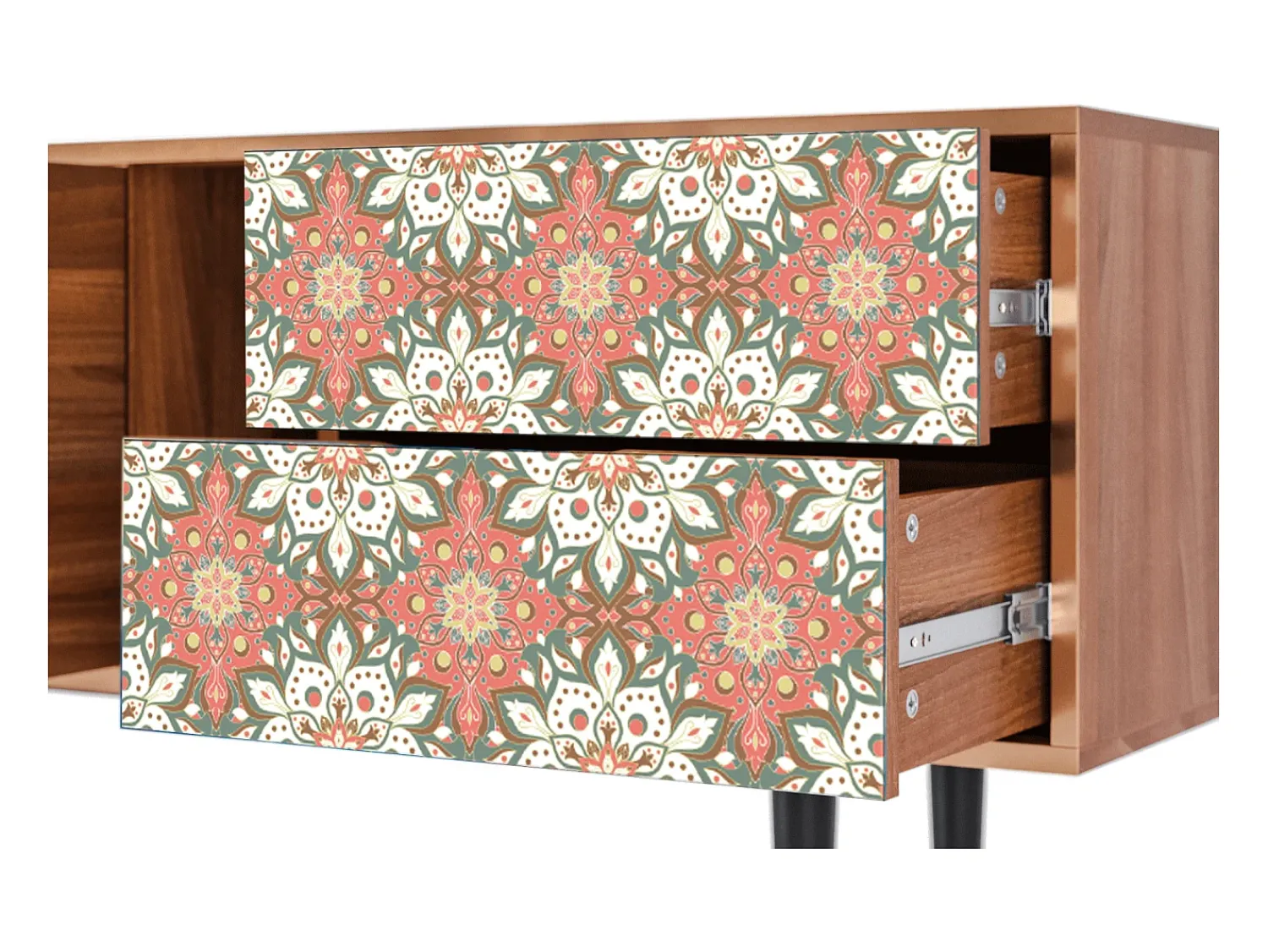 Móvel De Tv| Mueble de TV - 170х69х48 cm - T1 - Peach Grove, Nogueira Castanho
