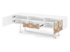 Mueble de TV - 170х59х41 cm - T6 - Peach Grove, Branco^ Móvel De Tv
