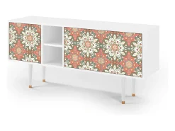 Mueble de TV - 150х69х41 cm - T5 - Peach Grove, Branco^ Móvel De Tv