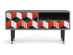 Móvel De Tv| Mueble de TV - 115х59х48 cm - T3 - Pepsi-Cola, Areia Bege