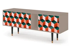 Móvel De Tv| Mueble de TV - 170х69х48 cm - T1 - Pepsi-Cola, Latte Bege