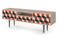 Móvel De Tv| Mueble de TV - 170х59х41 cm - T6 - Pepsi-Cola, Areia Bege