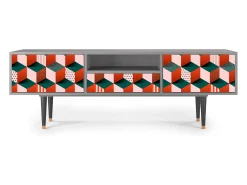 Móvel De Tv* Mueble de TV - 170х59х41 cm - T6 - Pepsi-Cola, Cinza Cinzento