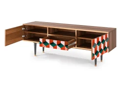 Mueble de TV - 170х59х41 cm - T6 - Pepsi-Cola, Nogueira^ Móvel De Tv