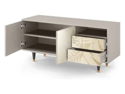 Móvel De Tv| Mueble de TV - 125х56х41 cm - T7 - Plant of the Dessert, Areia Bege