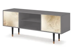 Móvel De Tv| Mueble de TV - 170х69х48 cm - T2 - Plant of the Dessert, Cinza Cinzento