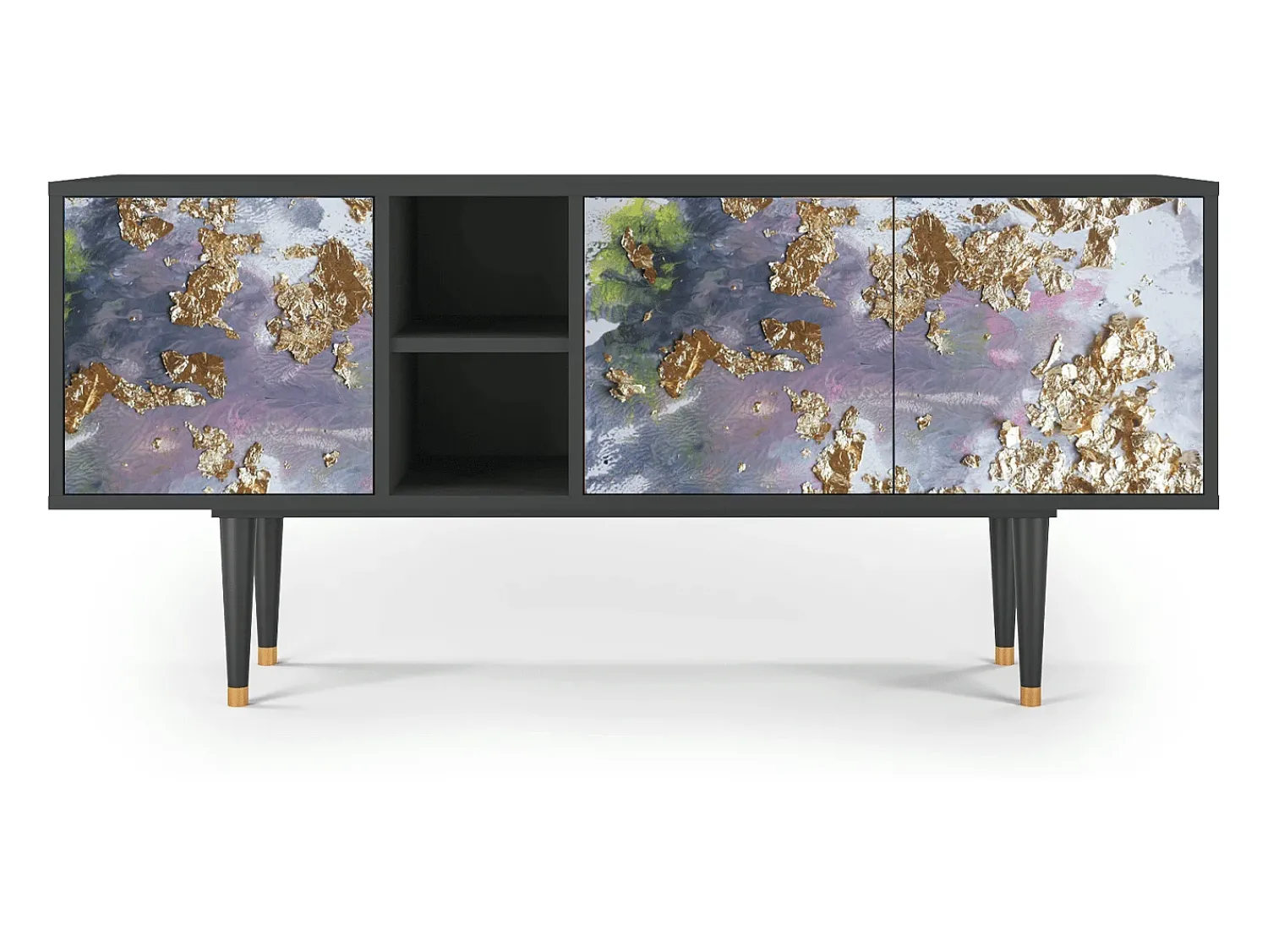 Mueble de TV - 150х69х41 cm - T5 - Planet Earth, Antracite^ Móvel De Tv