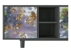Mueble de TV - 150х69х41 cm - T5 - Planet Earth, Antracite^ Móvel De Tv