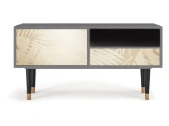 Móvel De Tv| Mueble de TV - 115х59х48 cm - T3 - Plant of the Dessert, Cinza Cinzento
