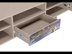 Clearance Mueble de TV - 170х59х41 cm - T6 - Planet Earth, Latte Bege
