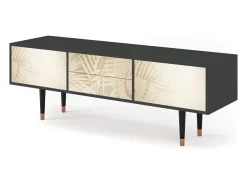 Móvel De Tv* Mueble de TV - 170х59х48 cm - T4 - Plant of the Dessert, Antracite Cinza antracite