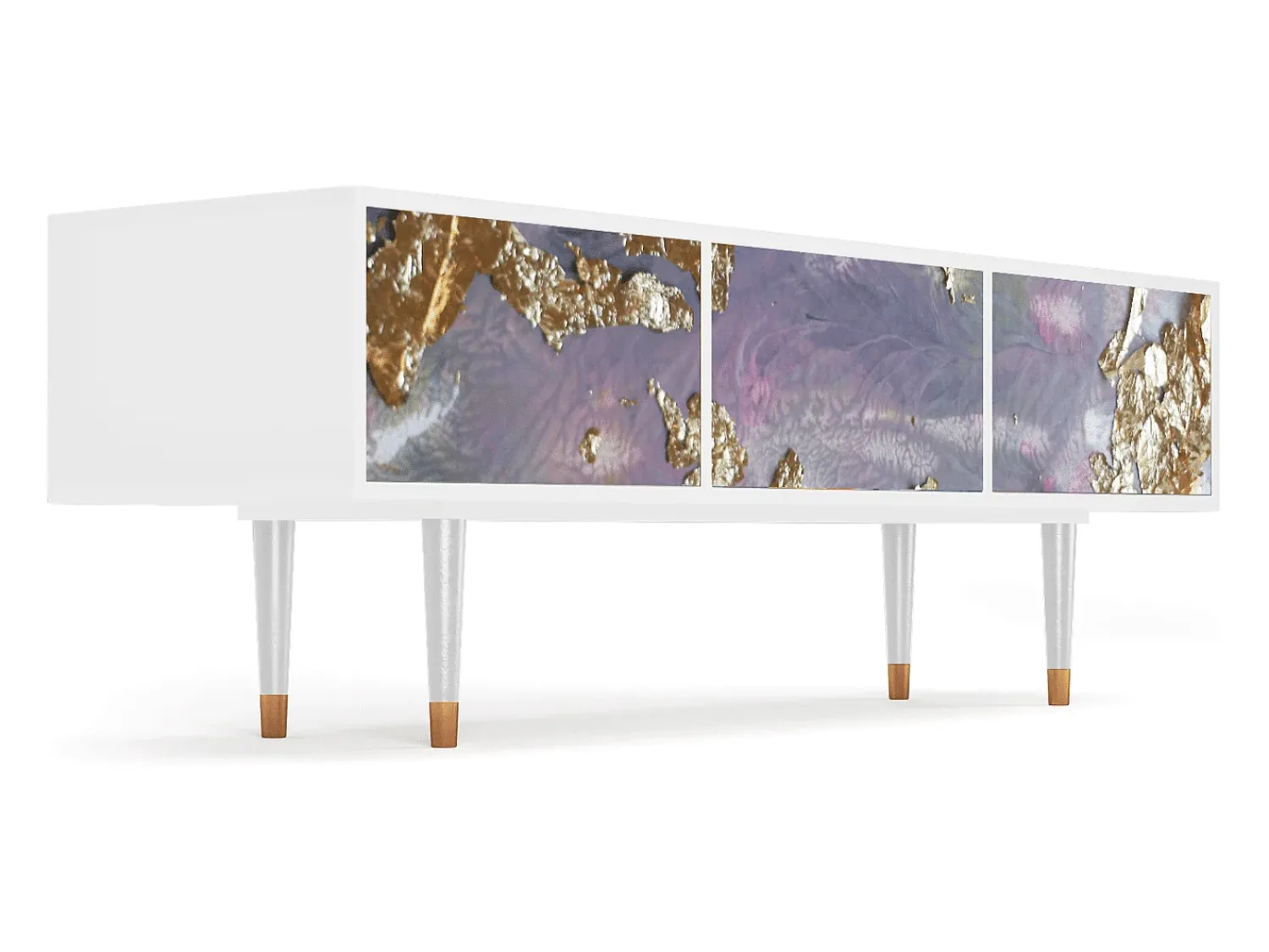 Mueble de TV - 170х59х48 cm - T4 - Planet Earth, Branco^ Móvel De Tv