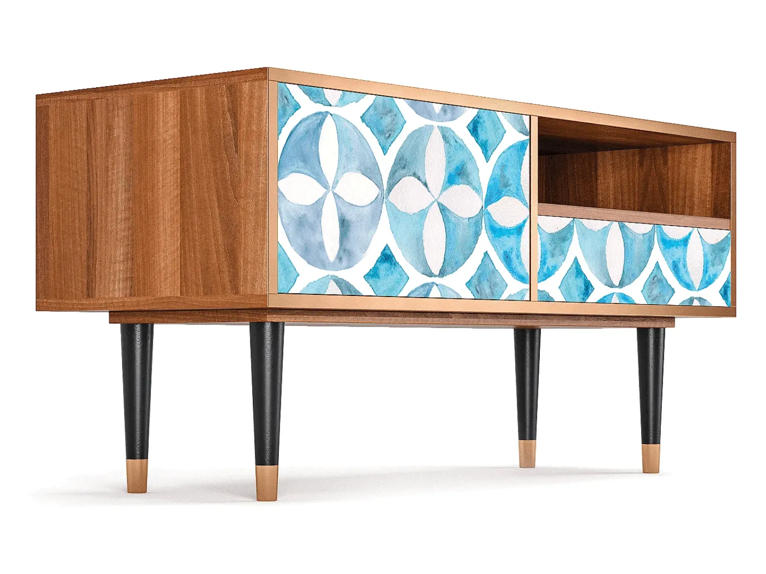 Mueble de TV - 115х59х48 cm - T3 - Porto Mood, Nogueira^ Móvel De Tv