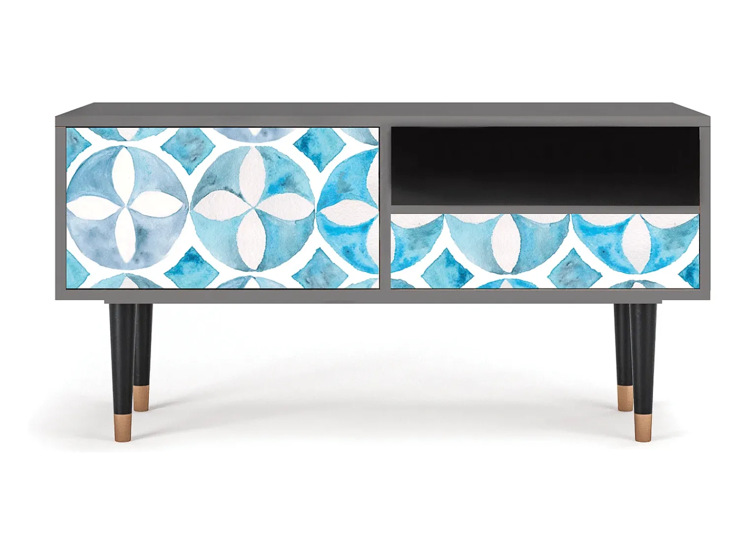 Mueble de TV - 115х59х48 cm - T3 - Porto Mood, Cinza^ Móvel De Tv