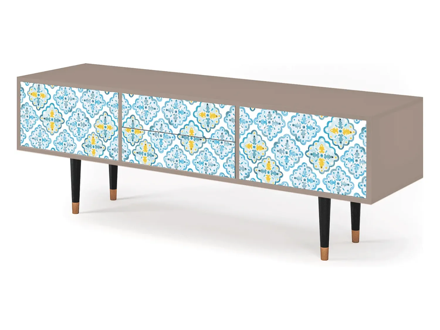 Móvel De Tv* Mueble de TV - 170х59х48 cm - T4 - Portugese tiles, Latte Bege