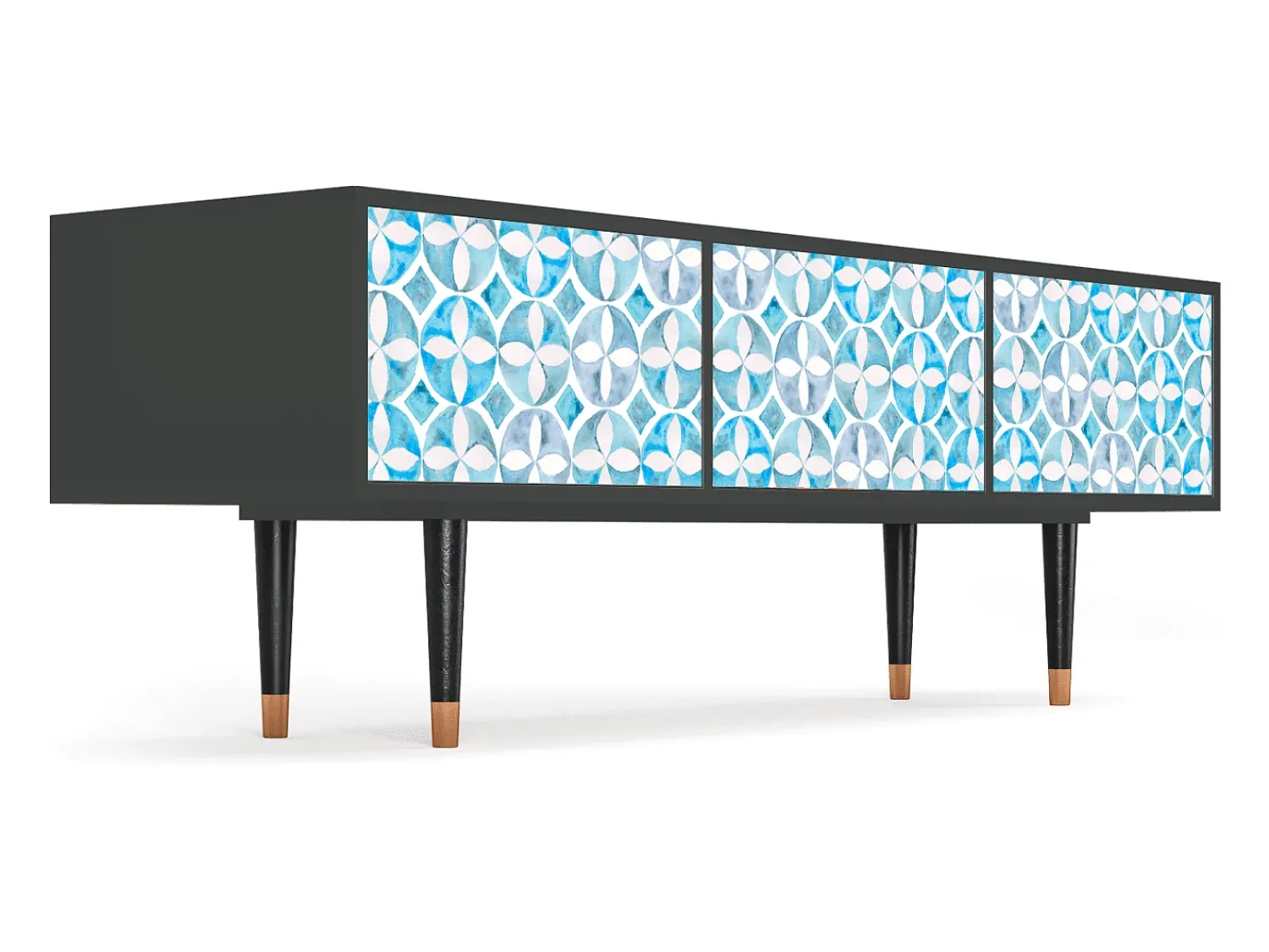 Móvel De Tv| Mueble de TV - 170х59х48 cm - T4 - Porto Mood, Antracite Cinza antracite