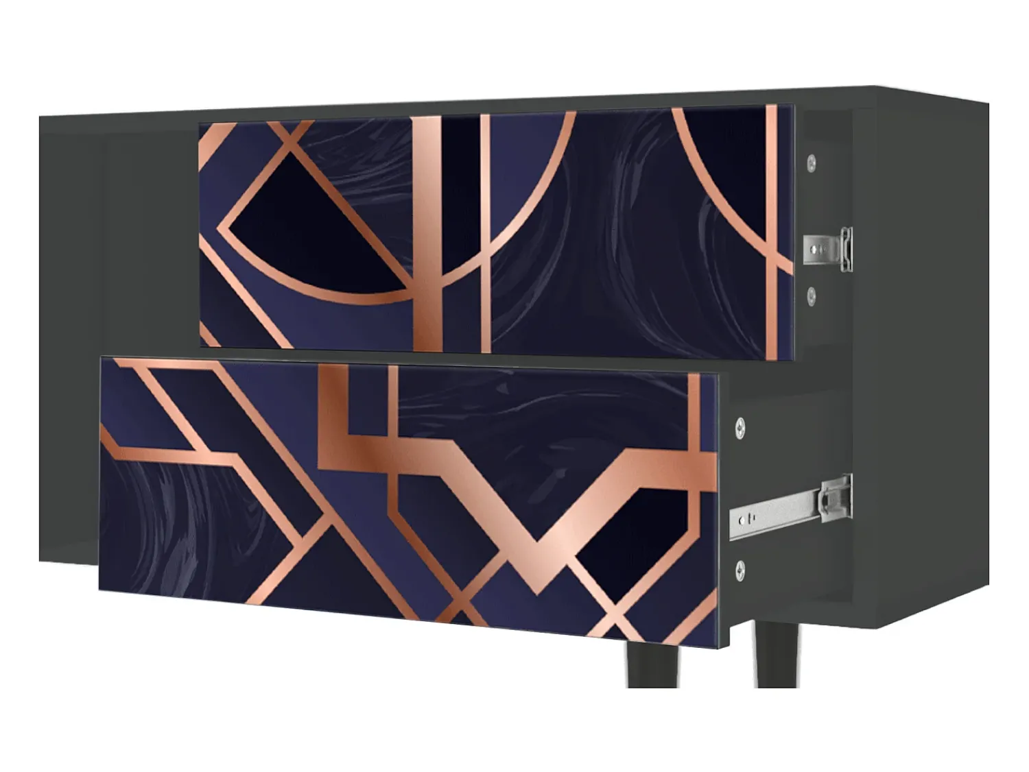 Mueble de TV - 170х69х48 cm - T1 - Purple Temple, Antracite^ Móvel De Tv