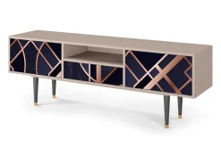Móvel De Tv* Mueble de TV - 170х59х41 cm - T6 - Purple Temple, Areia Bege
