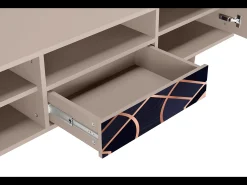 Sale Mueble de TV - 170х59х41 cm - T6 - Purple Temple, Latte Bege