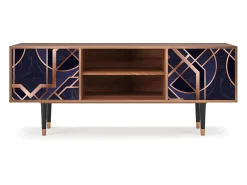 Clearance Mueble de TV - 170х69х48 cm - T2 - Purple Temple, Nogueira Castanho