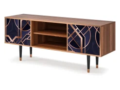 Clearance Mueble de TV - 170х69х48 cm - T2 - Purple Temple, Nogueira Castanho