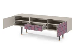 Móvel De Tv| Mueble de TV - 170х59х41 cm - T6 - Riviera Mosaic, Areia Bege
