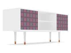 Móvel De Tv| Mueble de TV - 170х69х48 cm - T2 - Riviera Mosaic, Branco Bege