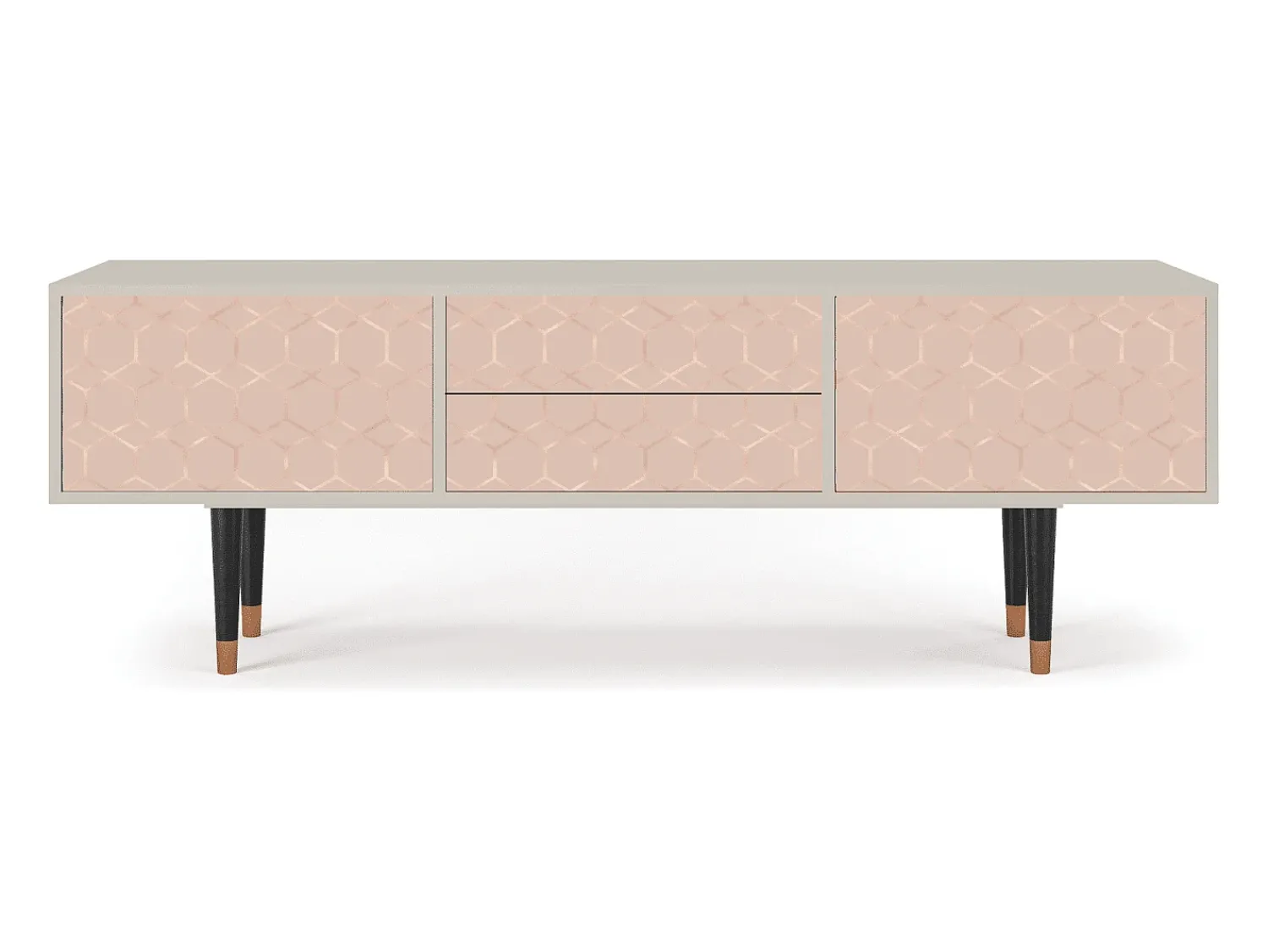 Sale Mueble de TV - 170х59х48 cm - T4 - Rose Honeycomb, Areia Bege