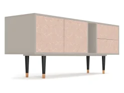 Mueble de TV - 170х69х48 cm - T1 - Rose Honeycomb, Areia^ Móvel De Tv
