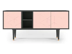 Mueble de TV - 150х69х41 cm - T5 - Rose Quartz, Antracite^ Móvel De Tv