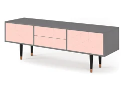 Mueble de TV - 170х59х48 cm - T4 - Rose Quartz, Cinza^ Móvel De Tv