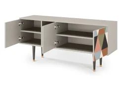 Mueble de TV - 150х69х41 cm - T5 - Royal Triangles, Areia^ Móvel De Tv