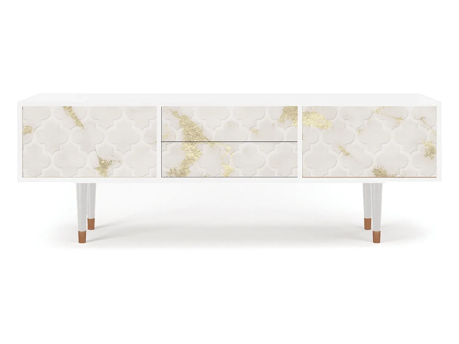 Móvel De Tv| Mueble de TV - 170х59х48 cm - T4 - Sahara desert, Branco Bege