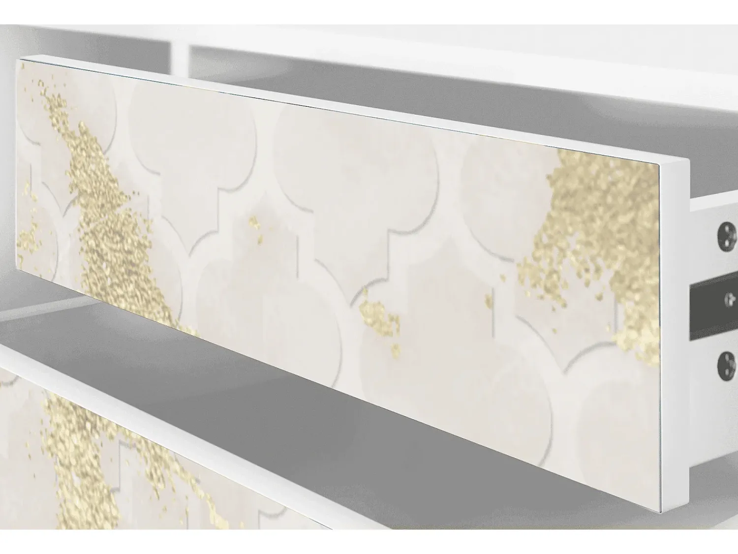 Móvel De Tv| Mueble de TV - 170х59х48 cm - T4 - Sahara desert, Branco Bege