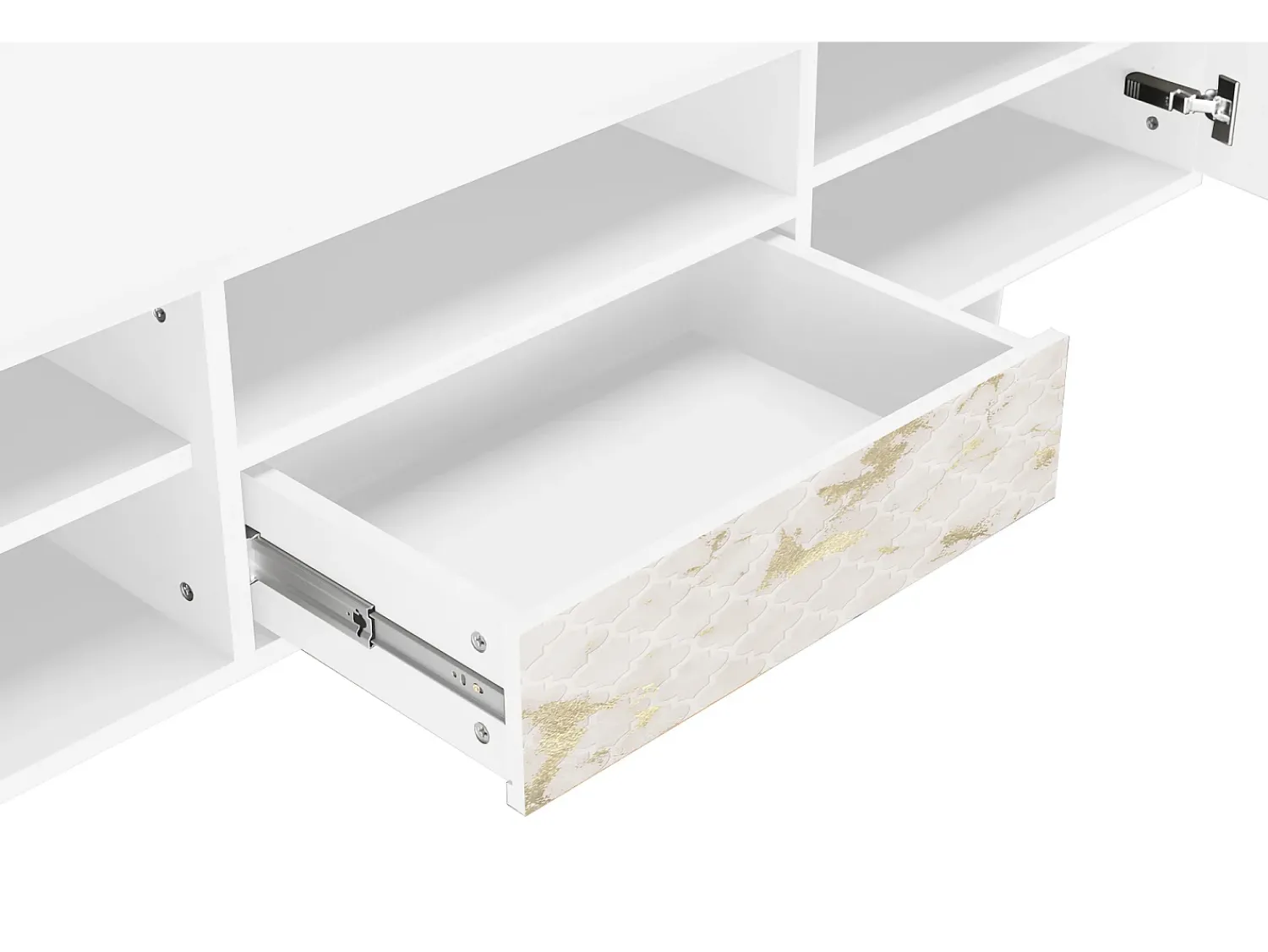 Móvel De Tv* Mueble de TV - 170х59х41 cm - T6 - Sahara desert, Branco Bege