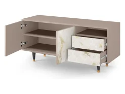 Mueble de TV - 125х56х41 cm - T7 - Sahara desert, Latte Bege