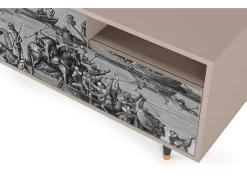 Clearance Mueble de TV - 125х56х41 cm - T7 - Saint Martin, Latte Bege