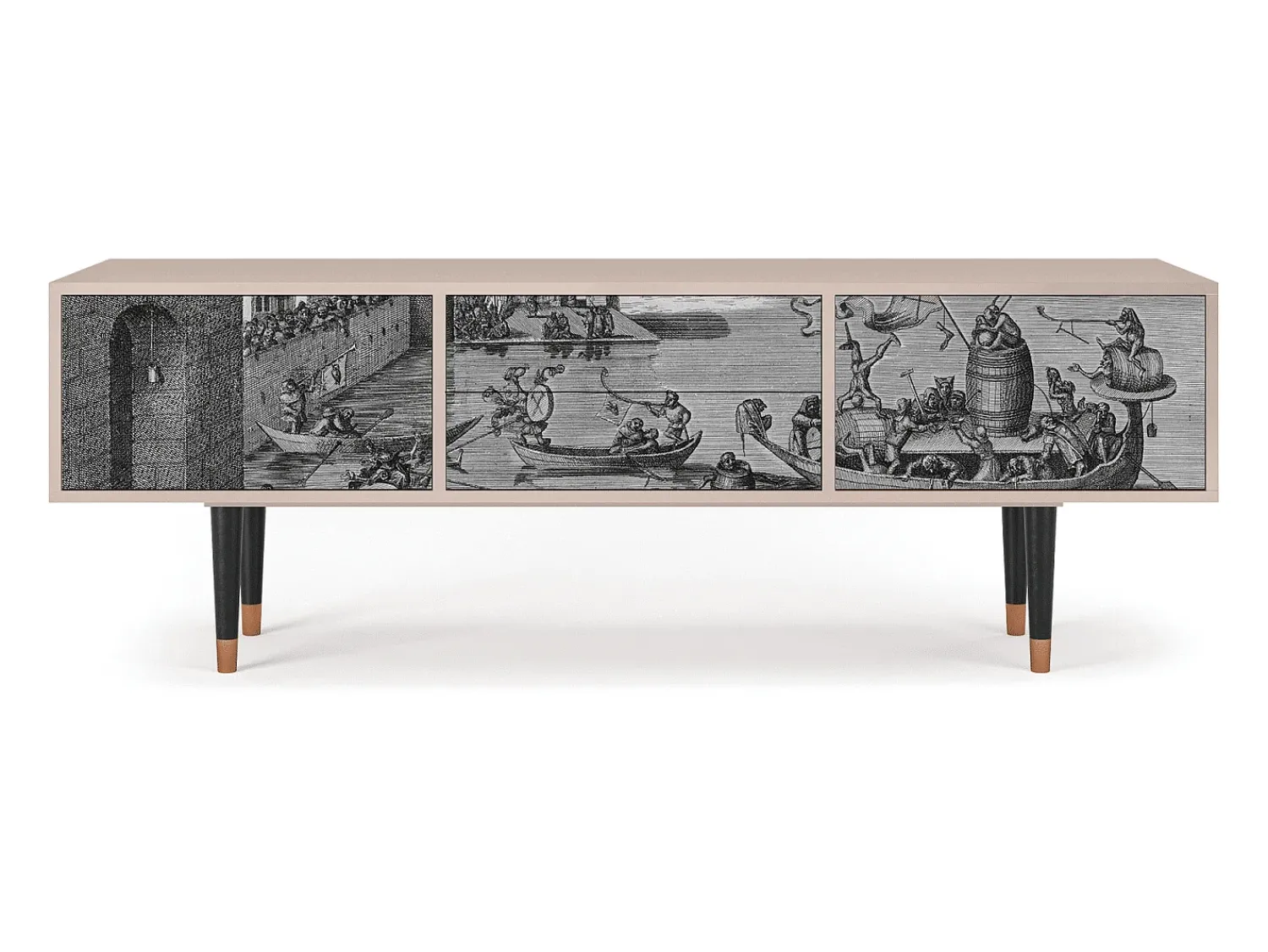 Mueble de TV - 170х59х48 cm - T4 - Saint Martin, Latte^ Móvel De Tv