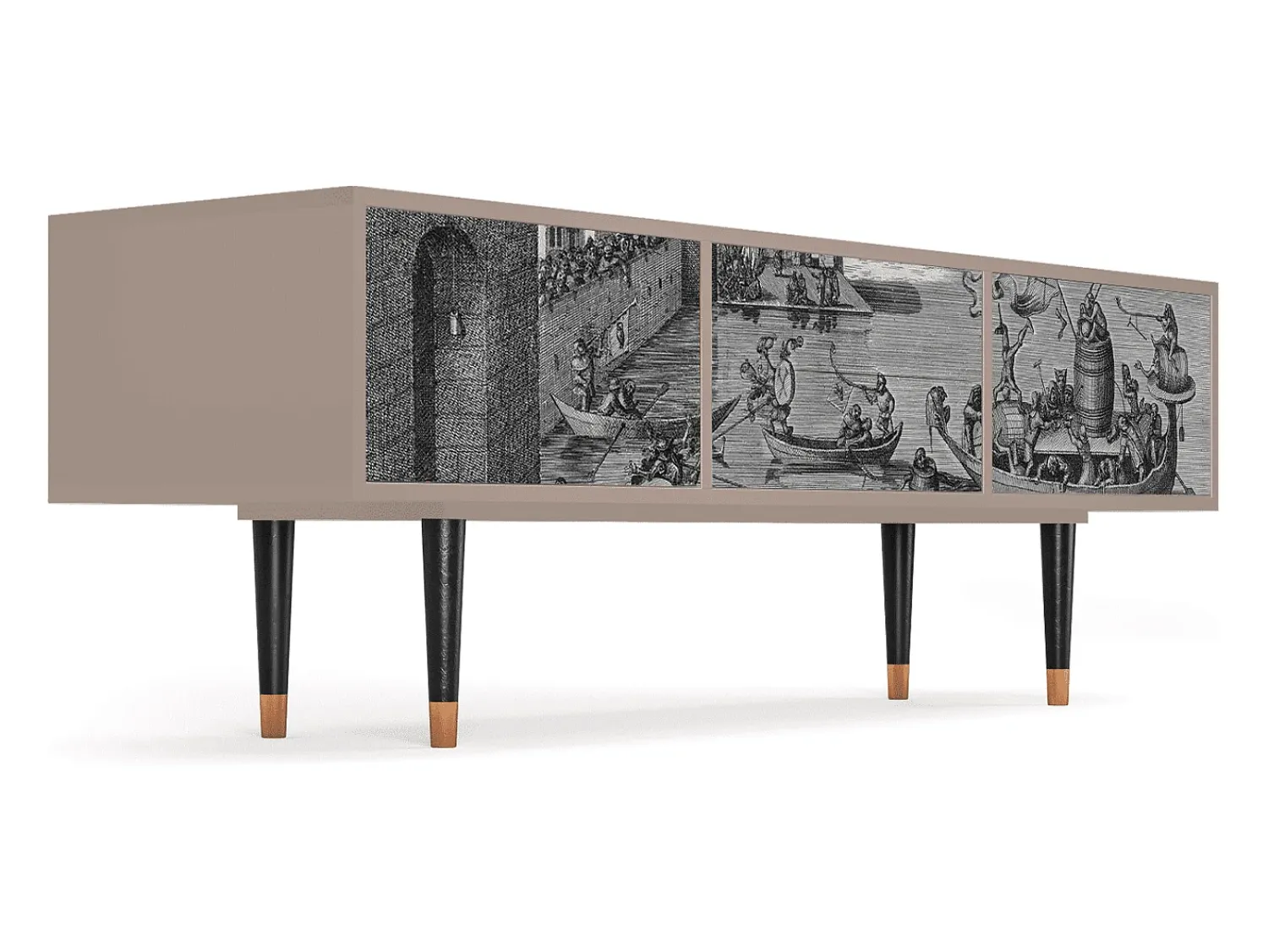 Mueble de TV - 170х59х48 cm - T4 - Saint Martin, Latte^ Móvel De Tv