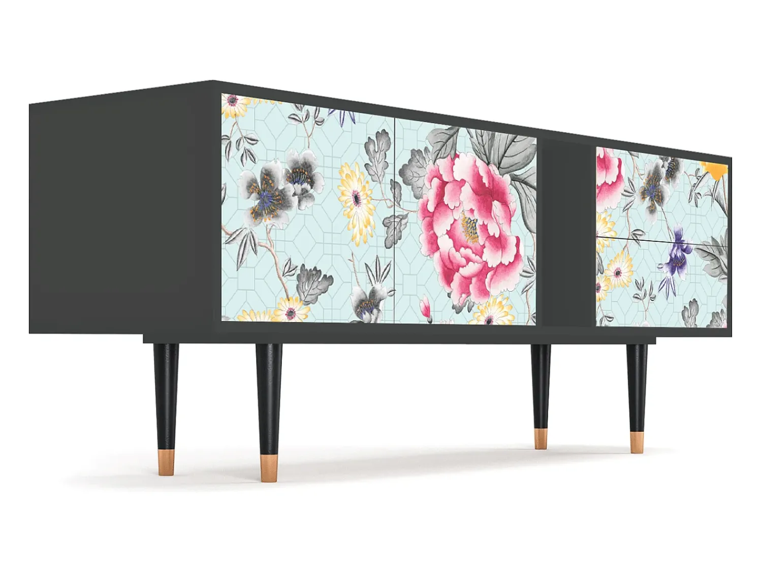 Mueble de TV - 170х69х48 cm - T1 - Sky Garden, Antracite^ Móvel De Tv