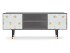 Móvel De Tv| Mueble de TV - 170х69х48 cm - T2 - Sky Latte, Cinza Cinzento