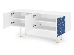 Móvel De Tv* Mueble de TV - 150х69х41 cm - T5 - Soap Whirpool, Branco Bege