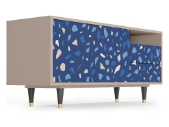 Móvel De Tv| Mueble de TV - 125х56х41 cm - T7 - Soap Whirpool, Latte Bege