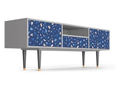 New Mueble de TV - 170х59х41 cm - T6 - Soap Whirpool, Cinza Cinzento